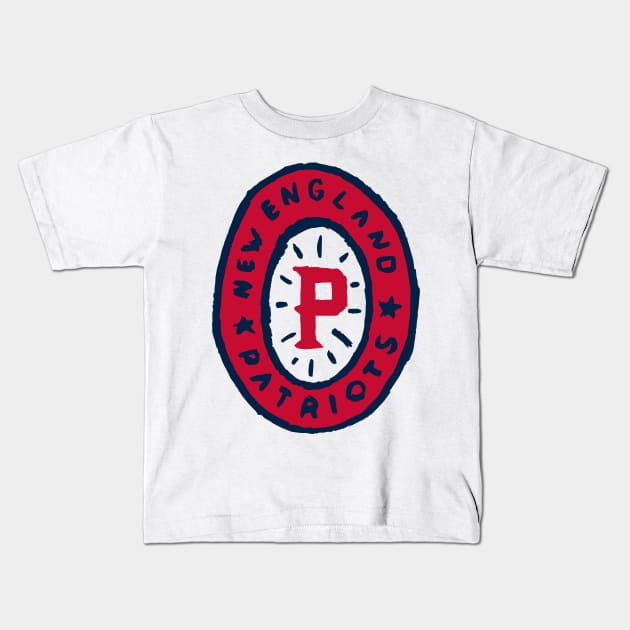 New England Patrioooots 04 Kids T-Shirt by Very Simple Graph